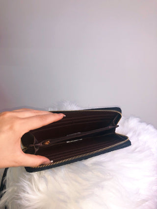 Rainy Day - Onyx Crocodile Wallet - Silver Line Boutique