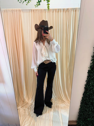 Raven Flare Jeans - Silver Line Boutique