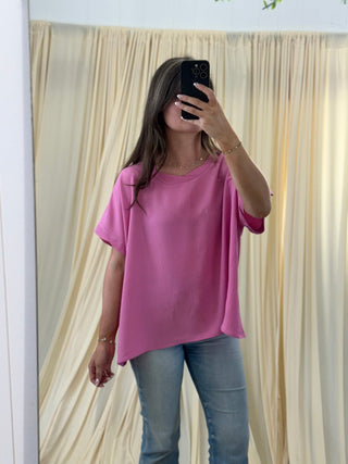 Rosewater Drape, Blouse - Silver Line Boutique