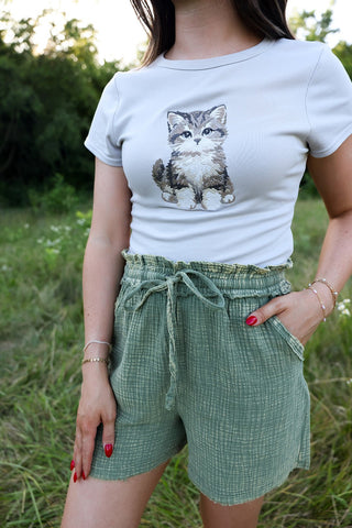 Salt Air, Gauze Shorts - Silver Line Boutique