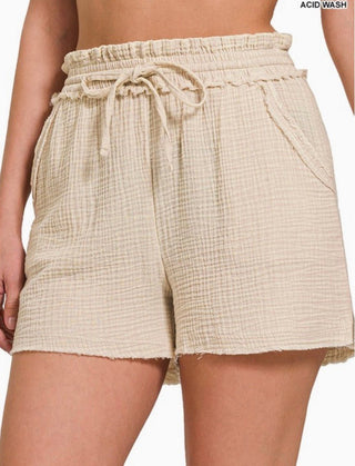 Salt Air, Gauze Shorts - Silver Line Boutique