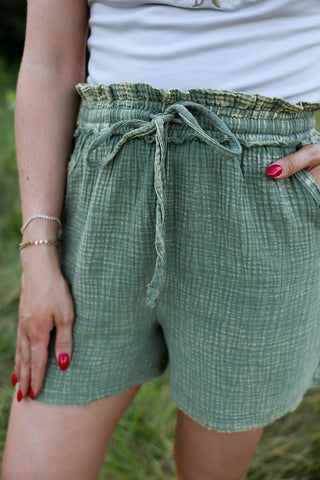 Salt Air, Gauze Shorts - Silver Line Boutique