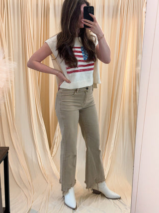 Sandy Shore, Risen Jeans - Silver Line Boutique