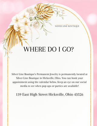 Schedule A Permanent Jewelry Appointment - Silver Line Boutique