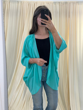 Seafoam Sway, Kimono - Silver Line Boutique
