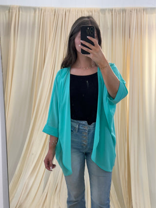 Seafoam Sway, Kimono - Silver Line Boutique