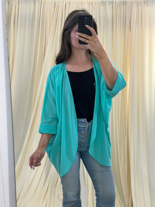 Seafoam Sway, Kimono - Silver Line Boutique