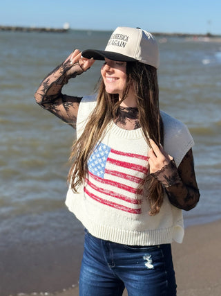 Simply Sheer, Lace Layering Top - Silver Line Boutique