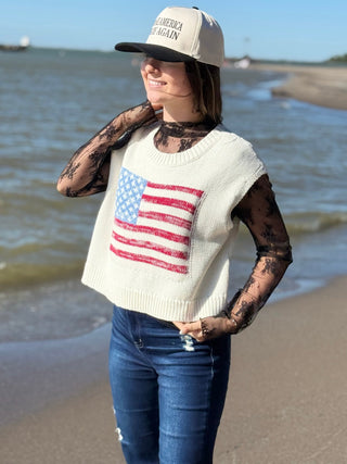 Simply Sheer, Lace Layering Top - Silver Line Boutique
