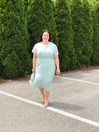 SkyLine Dress *Exclusively Curvy* - Silver Line Boutique