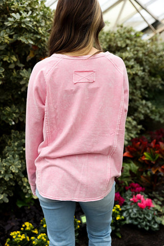 Soft Fade, Pink Oversized Tee - Silver Line Boutique
