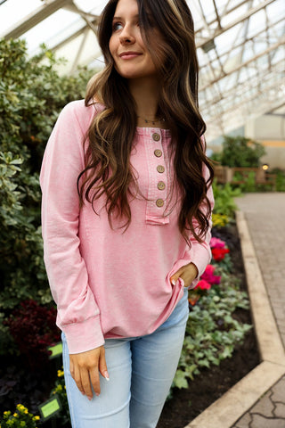 Soft Fade, Pink Oversized Tee - Silver Line Boutique