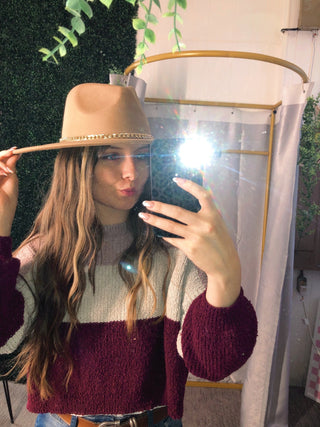 Statement Maker, Fedora Hat - Silver Line Boutique