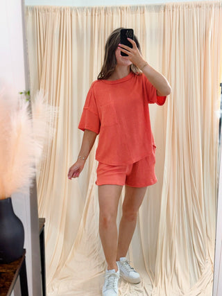 Summer Glow, Coral Set - Silver Line Boutique