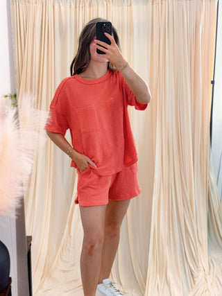 Summer Glow, Coral Set - Silver Line Boutique