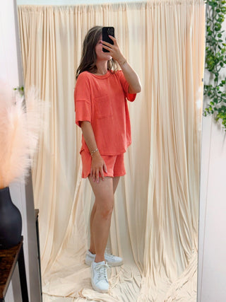 Summer Glow, Coral Set - Silver Line Boutique