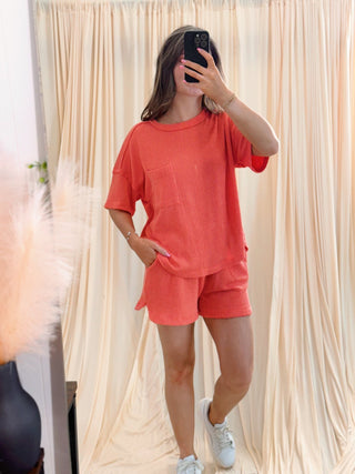 Summer Glow, Coral Set - Silver Line Boutique