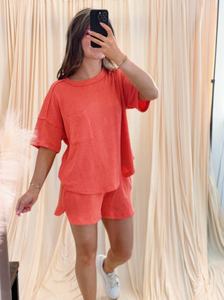 Summer Glow, Coral Set - Silver Line Boutique