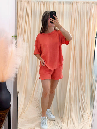 Summer Glow, Coral Set - Silver Line Boutique