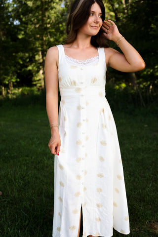 Sunday in Savannah, Linen Dress - Silver Line Boutique