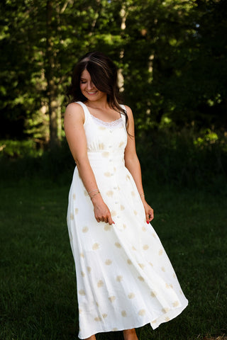 Sunday in Savannah, Linen Dress - Silver Line Boutique