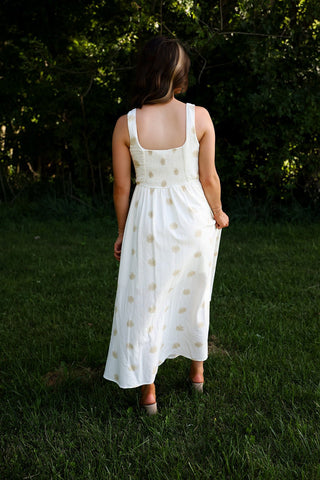 Sunday in Savannah, Linen Dress - Silver Line Boutique