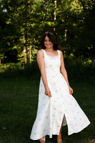 Sunday in Savannah, Linen Dress - Silver Line Boutique