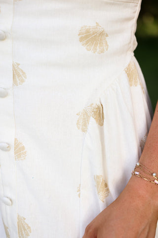 Sunday in Savannah, Linen Dress - Silver Line Boutique