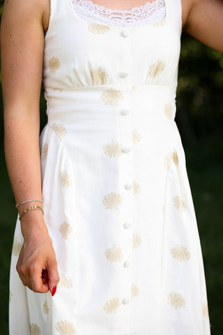 Sunday in Savannah, Linen Dress - Silver Line Boutique