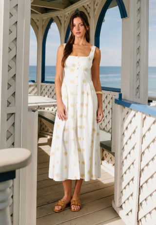 Sunday in Savannah, Linen Dress - Silver Line Boutique
