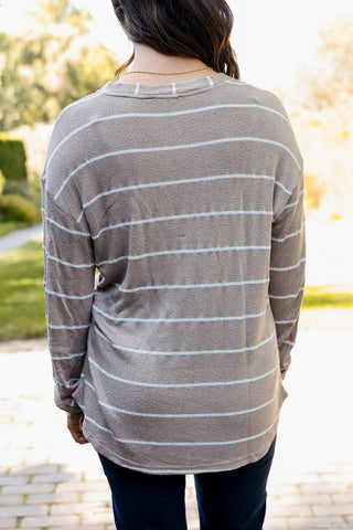 Sunday Stripe Knit Top - Silver Line Boutique