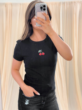 Sweet Cherry, Tee - Silver Line Boutique
