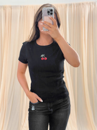 Sweet Cherry, Tee - Silver Line Boutique