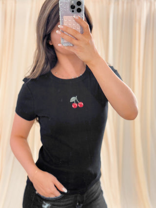 Sweet Cherry, Tee - Silver Line Boutique