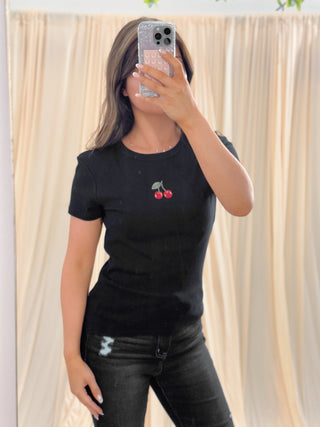 Sweet Cherry, Tee - Silver Line Boutique