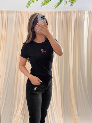 Sweet Cherry, Tee - Silver Line Boutique