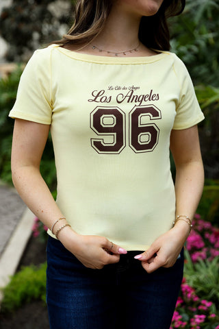 Sweet Sunshine, Boatneck Tee - Silver Line Boutique
