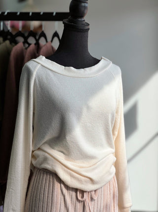 Sweetest, Ivory Shirt - Silver Line Boutique