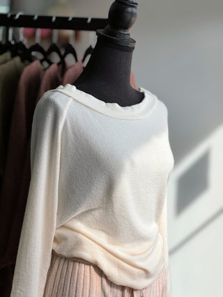 Sweetest, Ivory Shirt - Silver Line Boutique