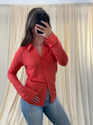 Tangerine Twist, Blouse - Silver Line Boutique