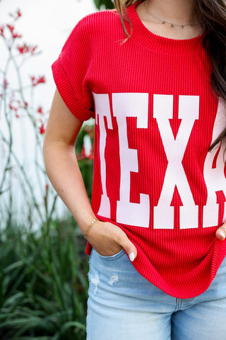 Texas Love, Red Tee - Silver Line Boutique