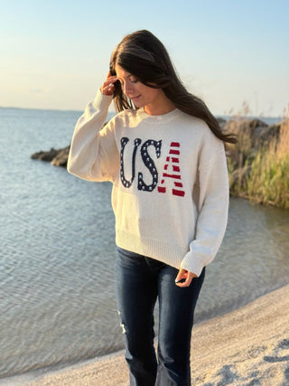 The All - American, Sweater - Silver Line Boutique