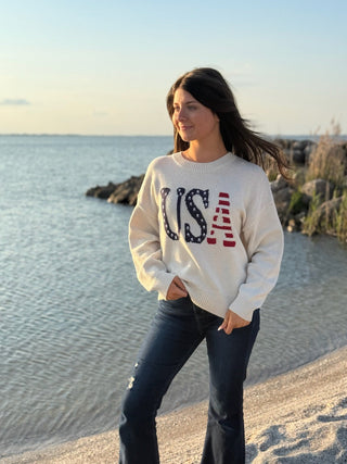 The All - American, Sweater - Silver Line Boutique