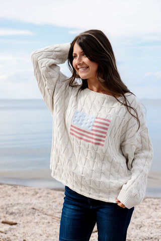 The Americana Prep Club, Sweater - Silver Line Boutique