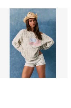 The Americana Prep Club, Sweater - Silver Line Boutique