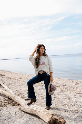 The Americana Prep Club, Sweater - Silver Line Boutique