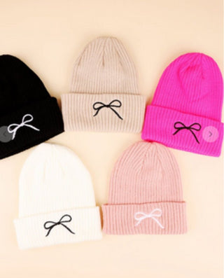 The Belle Bow, Beanie - Silver Line Boutique
