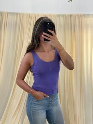 The Softie, Purple Tank Top - Silver Line Boutique