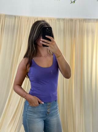 The Softie, Purple Tank Top - Silver Line Boutique