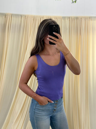 The Softie, Purple Tank Top - Silver Line Boutique
